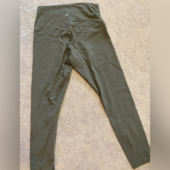 NWOT Lululemon Wunder Under Olive Green Grey Sage Leggings - Picture 6 of 10
